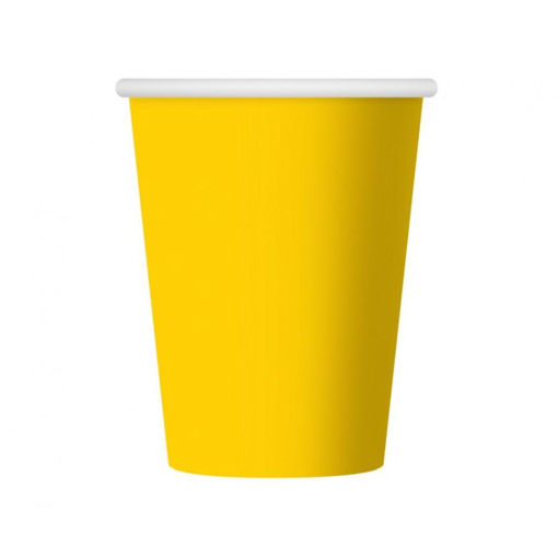 Picture of YELLOW PAPER CUP 250ML - 6 PACK